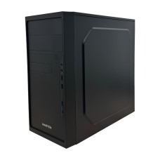 Корпус Marten MATX 1U32U21T1A250WB USB3.2/2xUSB2.0/Type-C/2xMic/с БП/Черная