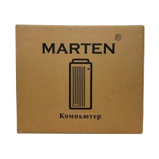 Корпус Marten MATX 2U34U21T1A250WB 2xUSB3.2/4xUSB2.0/Type-C/2xMic/с БП/Черная