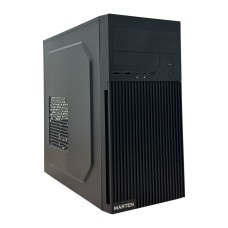 Корпус Marten Micro ATX 2U21A250WB6521 2xUSB2.0/место под Type-C/2xMic/с БП/Черная
