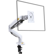 Крепление настольное NB F80 White с газлифтом для 15"-30", 2-9кг, VESA: 75x75-100x100, белое