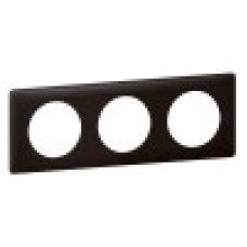 Legrand 066743 CLN2 Рамка 3п Чер.перкаль