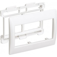 ITK CKK-40D-RSU4-075-K01 Рамка и суппорт для К.К. "Праймер" на 4 модуля, 75мм белый