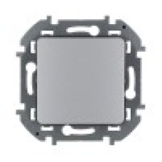 Выключатель одноклавишный, Legrand, 673602, Inspiria с/у 10 А ~250В безвинтовые зажимы алюминий