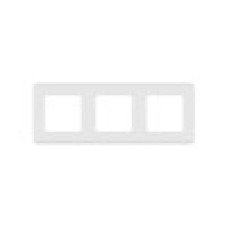 Рамка декоративная универсальная, Legrand, 673951, Inspiria 3 поста для горизонтальной или вертикальной установки слоновая кость