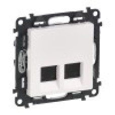 Legrand 753441 VLN-l БЕЛ Роз2х RJ45 Cat5е UTP