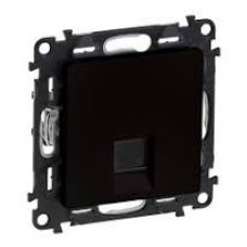 Информационная розетка одиночная, Legrand, 756342 Valena Life, RJ45 Кат.6 UTP с лиц. пан. антрацит