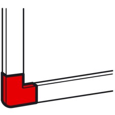 Legrand 638153 Плоский угол 40x16 мм METRA