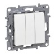 Legrand 764503 NILOE Выкл. 3-клав. винт. Бел.