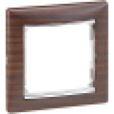 Legrand 770373 Рамка 3п гор ТемнДер/Сереб VLN (Копия)