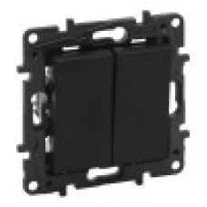 Legrand 863505 NLST Выкл. 2-клав. авт. Чёрный