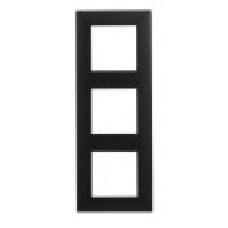 Legrand 863593 NLST Рамка 3-постовая Чёрный