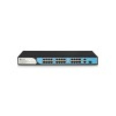 Коммутатор, BDCOM, S1200-24P2G1S-370, Неуправляемый, 24 порта PoE+ (370W) 10/100M RJ45, 2 порта 10/100/1000M RJ45, 1 порт SFP, Стоечный
