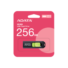 USB-накопитель, ADATA, ACHO-UC300-256G-RBK/GN, 256GB, USB 3.2