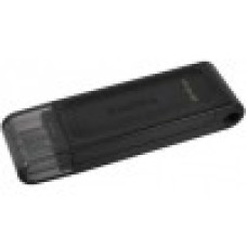 USB-накопитель, Kingston, DT70/256GB, 256GB, USB 3.2, Чёрный
