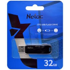 USB-накопитель, Netac, NT03US11C-032G-32BK, 32GB, USB3.2 Черный