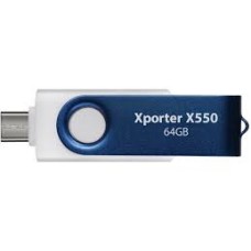 Флешка USB Patriot Xporter X550, PS64GX550AAD, 64GB, Черный flash USB 3.2/­Type-C, black