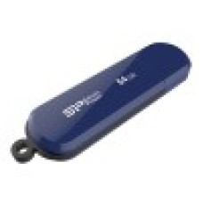 Флешка USB Silicon Power LuxMini 320, SP064GBUF2320V1B, 64GB, Синий flash USB 2.0, blue