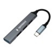 Концентратор USB Gembird  UHB-C202 Hub 3 port, Type-C, USB 2.0/­3.0, black