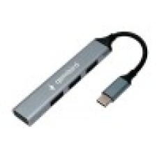 Концентратор USB Gembird  UHB-C201 Hub 4 port, Type-C, USB 2.0, black