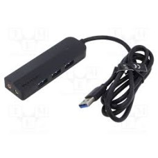 Хаб USB Vention CHIBF <3-Port USB 3.0 Hub with Sound Card and Power Supply 1m>