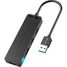 Хаб USB Vention CHLBF <4-Port USB 3.0 Hub With Power Supply 1M Black>