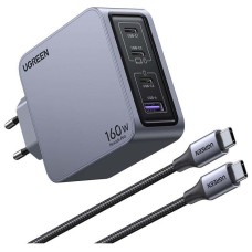 Зарядное устройство Ugreen X763 Nexode Pro 160W 4-Port GaN Fast Charger Set EU 25877