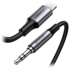 Адаптер UGREEN US315 Lightning to 3.5mm Audio Adapter Aluminium Braided, 2m, 70862
