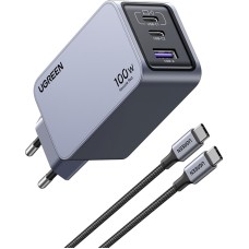 Зарядное устройство UGREEN X757 USB-A+2*USB-C 100W GaN Tech Fast Charger+ 1.5M 100W cable 25874