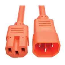 Кабель питания TrippLite/C14 - C15 - Сверхмощный, 15A, 250 В, 14 AWG, 6 футов, Оранжевый