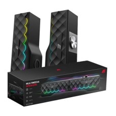 Акустическая система 2E PCS232 RGB, Soundbar, 2.0, USB, Black