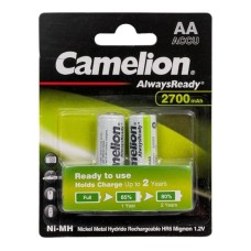 Аккумулятор Camellion, NH-AA2700ARBP2, AA, 1.2V, Ni-MH Rechargeable, 2700mAh, 2шт, в упаковке