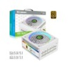 Блок питания, Gamemax, RGB-Smart 850 PRO WH, 2141-0850B0033, 850W, Gold, ATX3.1, APFC, 20+4 pin, 2*4+4pin, 8*Sata, 3*Molex, 3*PCI-E 6+2 pin, 1*PCI-E 12+4pin, Modular, Вентилятор 14см, 165*150*86 см, Белый