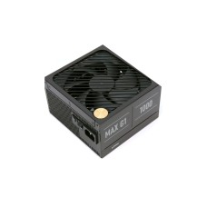 Блок питания, APNX, MAX G1, 1000W, ATX 3.1, Gold, APFC, 20+4pin, 2*4+4pin, 10*Sata, 2*Molex, 3*PCI-E 6+2pin, 1*12V-2X6, Модульный, Вентилятор 13,5 см, Кабель питания, Чёрный