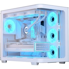 Компьютерный корпус, Aerocool, P500C Evo-G-WT-v1, ATX/Micro ATX, USB 2*3.0/2.0, HD-Audio+Mic, USB 1*Type C/2*3.0, Высота процессорного кулера до 162 мм, Длина VGA до 450мм, 2*3.5"/3*2.5", Толщина 0,7мм, 398х285x475,4мм, Без Б/П, Белый