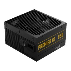Блок питания, Aerocool, PREMIER G1, 850W, ATX 3.1, Gold, APFC, 20+4pin, 2*4+4pin, 8*Sata, 2*Molex, 3*PCI-E 6+2pin, 12V-2X6, Модульный, Вентилятор 13,5 см, Кабель питания, Чёрный