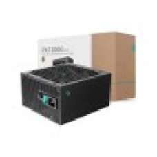 Блок питания, Deepcool, PX1000G R-PXA00G-FC0B-EU-V2, 1000W, ATX 3.0, Gold, APFC, 20+4 pin, 2*4+4pin, 8*Sata, 4*Molex, 3*PCI-E 6+2 pin, 1*(16Pin)12VHPWR, Модульный, Вентилятор 13.5 см, Кабель питания, Чёрный
