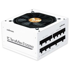 Блок питания Zalman Teramax 2 WH (1200W) >90%, 80+ Gold, 120mm, 1xMB 28pin (18+10), 2xCPU 8pin(4+4), 3xMolex, 12xSATA, 4xPCIe 8pin(6+2), 1х12VHPWR, Fully Modular