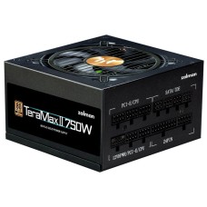 Блок питания Zalman Teramax 2 (750W) >90%, 80+ Gold, 120mm, 1xMB 18pin+10pin, 2xCPU 8pin(4+4), 3xMolex, 8xSATA, 3xPCIe 8pin(6+2), 1х12VHPWR, Fully Modular