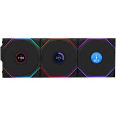Вентилятор для корпуса Lian Li UNI FAN TL120 LCD Wireless 3x120mm Черный G99.12TLLCD1W3B.00