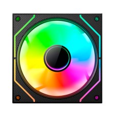 Вентилятор для корпуса Wintek 1236-B-12 ARGB, 12 см, 3 pin ARGB + 4 pin PWM, REVERSE, Black