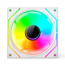 Вентилятор для корпуса Wintek 1236-W-12 ARGB, 12 см, 3 pin ARGB + 4 pin PWM, REVERSE, White