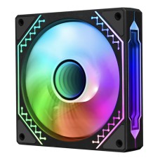 Вентилятор для корпуса Wintek I-12-B ARGB CONTRARY BLADES, 12 см, 3 pin ARGB + 4 pin PWM, Black
