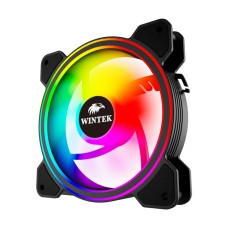 Вентилятор для корпуса Wintek M9-B-12 PRO ARGB, 12 см, 3 pin ARGB + 4 pin PWM