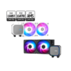 Водяное охлаждение для CPU MSI MAG CORELIQUID A13 240, 1700/1851/AM4/AM5, ARGB, Fan 2x120mm, Белый