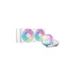 Кулер с водяным охлаждением, Deepcool, LP240 WH R-LP240-WHMSMC-G-1, Intel 1851/1700/1200/115х и AMD AM5/AM4/, TDP 280W, 2*120мм FD12 ARGB, 600-2400 RPM±10%, 72,04CFM, 38,71 dB(A), Белый