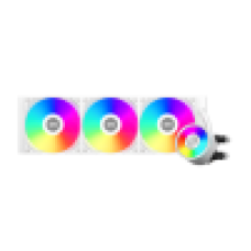 Водяное охлаждение для CPU PCCooler DA360 Pro ARGB Digital WH 115X/1200/1700/1851/20XX/AM4/AM5, 300W, 3000RPM±10%, 75.8CFM, 33.7dBA, 4PIN PWM, Белый