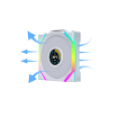 Вентилятор для корпуса Lian Li UNI FAN SL WIRELESS LCD 120mm No controller White G99.12RSLLCD1W1W.00