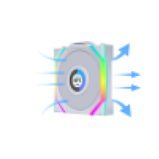 Вентилятор для корпуса Lian Li UNI FAN SL WIRELESS LCD 120mm No controller White G99.12SLLCD1W1W.00