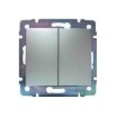 Legrand 770105 Выключатель 2клав 10A АЛМ VLN
