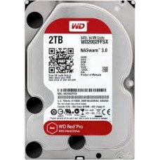 Жесткий диск для NAS систем HDD 2Tb Western Digital RED PRO SATA 6Gb/s 3.5" 64Mb 7200rpm WD2002FFSX. Предназначен для круглосуточной работы с большими объемами данных в многопользовательских коммерческих и корпоративных средах.